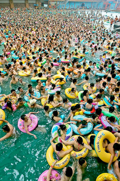 Crowded Swimming Pool China