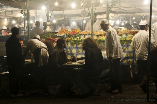 Food Stall Djemaa El-Fna Marrakech Morocco