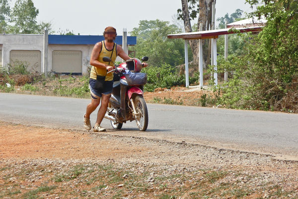 Motorbike Breakdown Laos