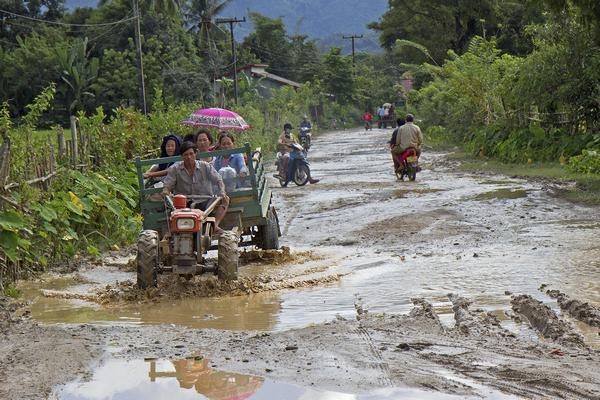 Muddy Road Laos