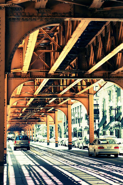 Below Chicago's Elevated Tracks