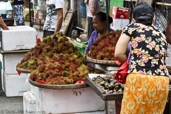 Fruit Street Vendor Myanmar