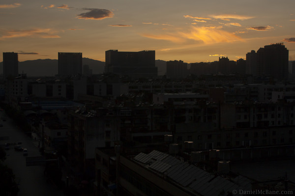 Kunming Skyline Sunset