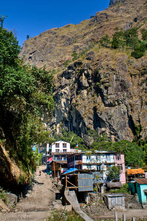 Chamche village in Nepal