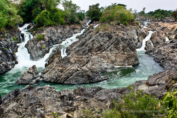 Khone Falls at Si Phan Don Laos