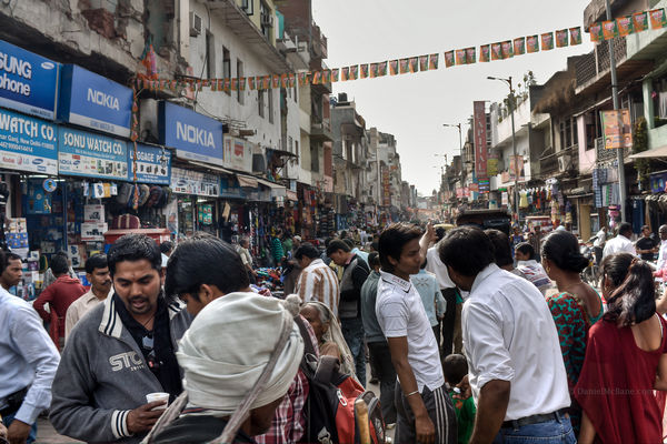 Paharganj or main bazaar in delhi, India