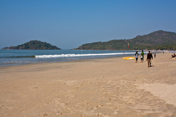 Palolem Beach in southern Goa, India