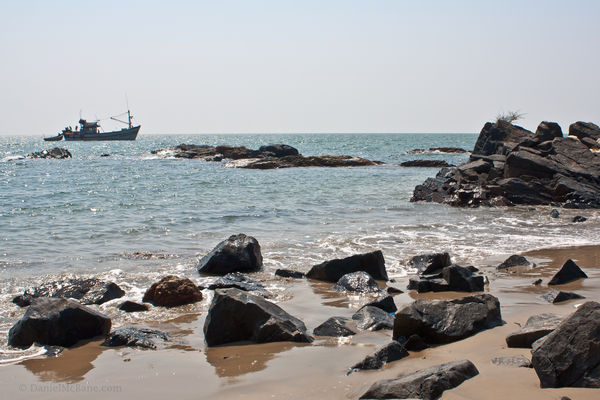 Patnem Beach in Goa, India