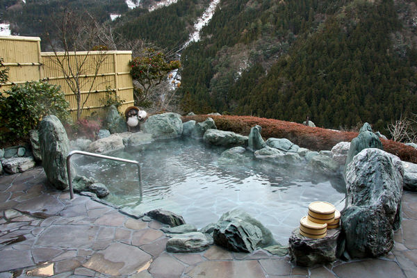 Rotenburo hot spring in Japan