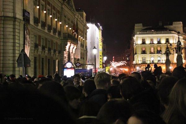 Puerta del Sol in Madrid on New Year's Eve
