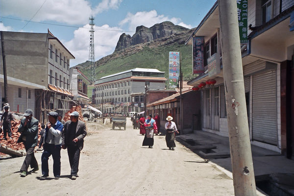 Downtown Langmusi in Sichuan China