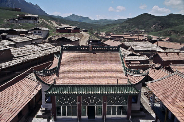 Rooftops of Langmusi in Sichuan China