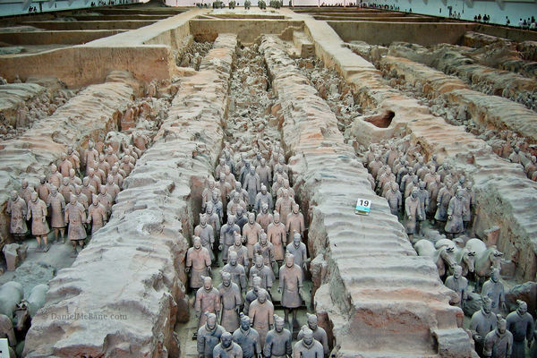 Terracotta warriors in Xi'an China