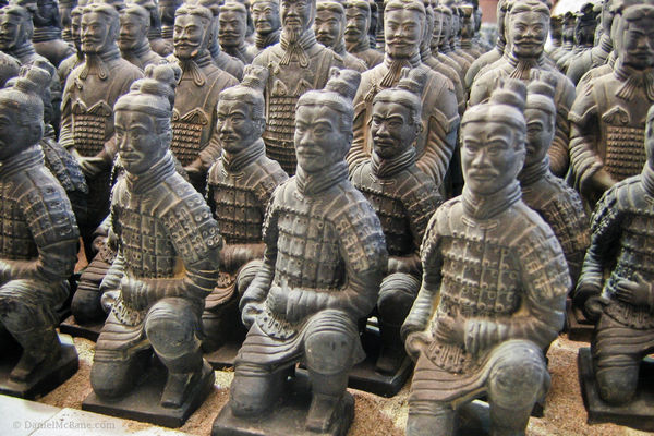 Terracotta warrior workshop in Xi'an, China