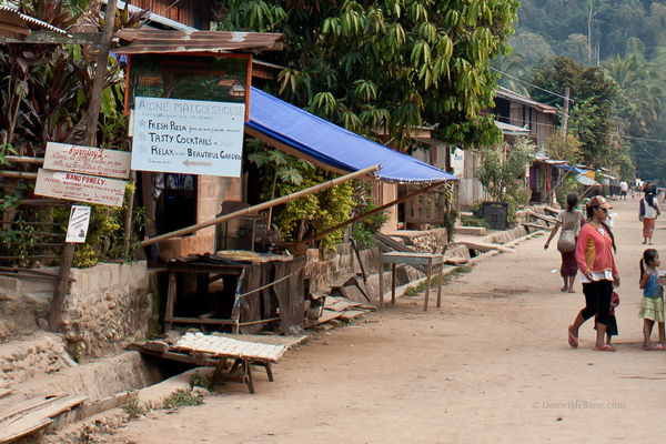 A guesthouse in the Lao village of Muang Ngoi