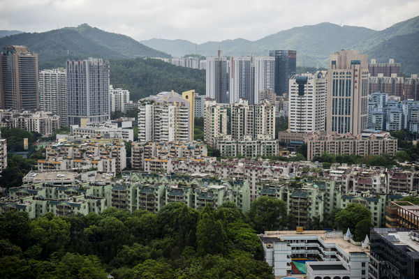 Hills in Meilin in northern Shenzhen